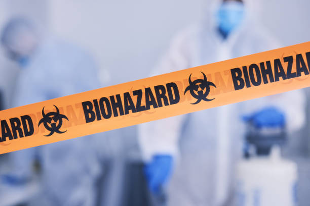Professional Biohazard Cleanup technician working in Far Hills, NJ